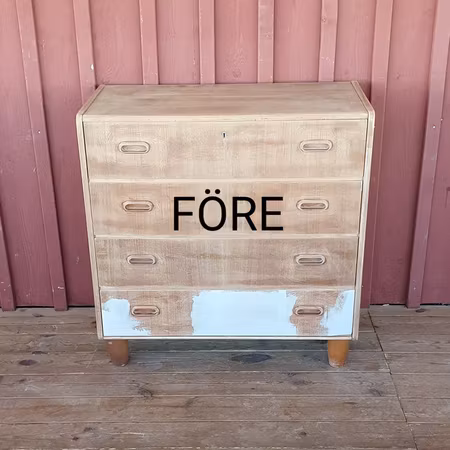 Flora Byrå i teak "Renoveringsuppdrag"