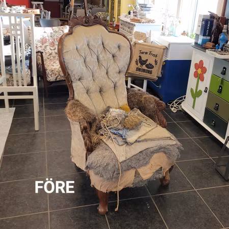 Rokokofåtölj "Renoveringsuppdrag"