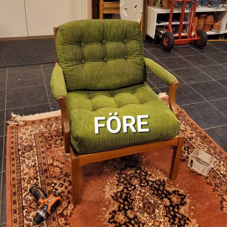 Fåtölj "Renoveringsuppdrag"