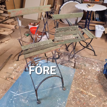 Trädgårdsmöbel "Renoveringsuppdrag"