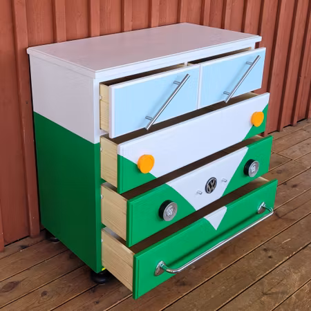 Byrå - VW-Buss "Gröna Faran"