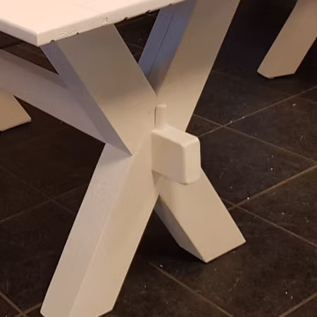 Rustikt kryssbord "140 x 80"