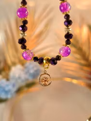 Handgjort Armband Lila Livets Träd