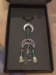 Halsband Med Korp & Turmalin