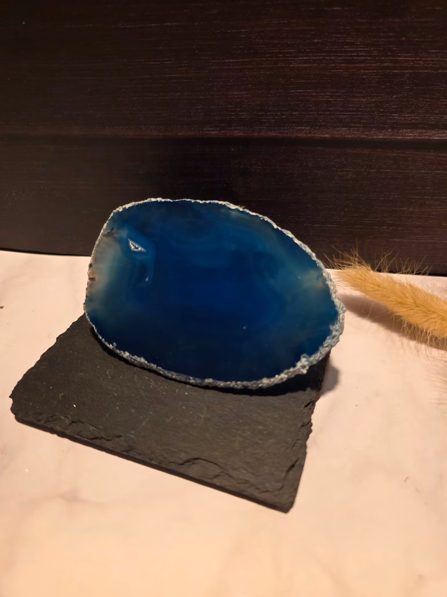 Blå Agatplatta Nr 2