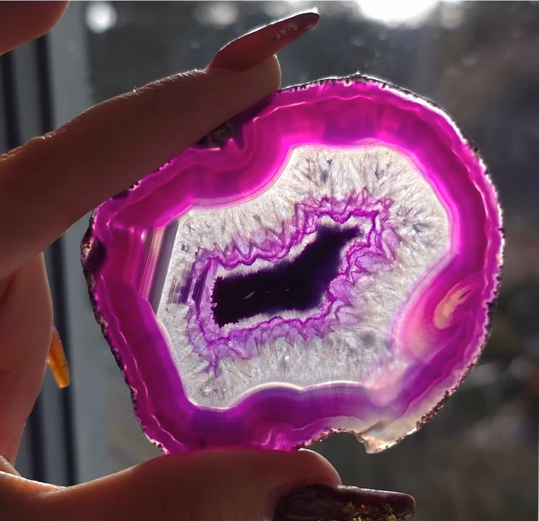 Lila Agatplatta Nr 1