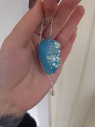 Blå Aqua Aura Pendel nr 1