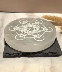 Vit Selenit Laddningsplatta