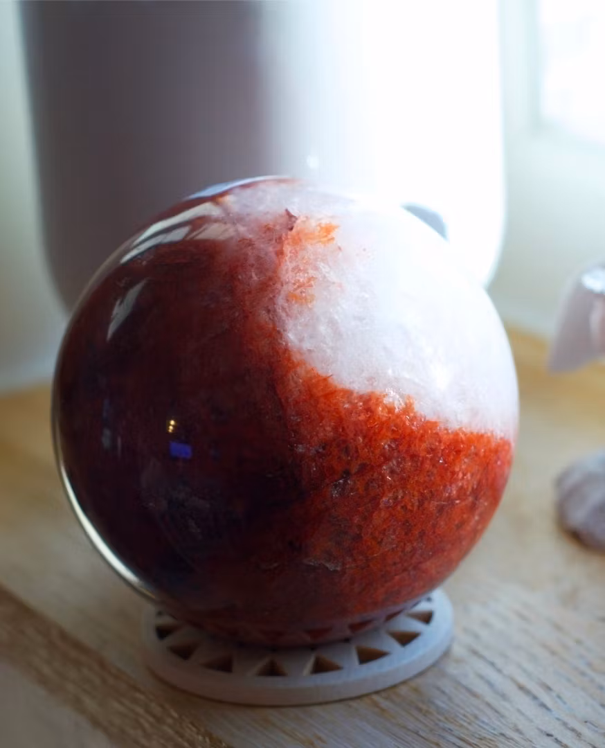 Klot Eldkvarts Hematoid Golden Healer