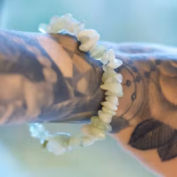 Chipsarmband Grön Jade