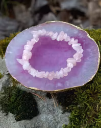 Chipsarmband Rosenkvarts