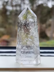 Rutilkvarts Svart Turmalin