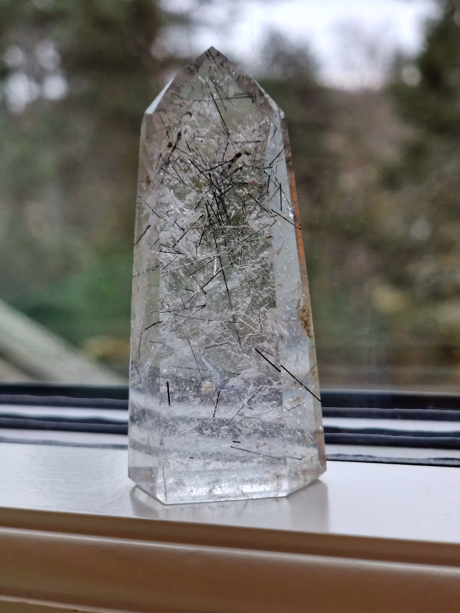 Rutilkvarts Svart Turmalin