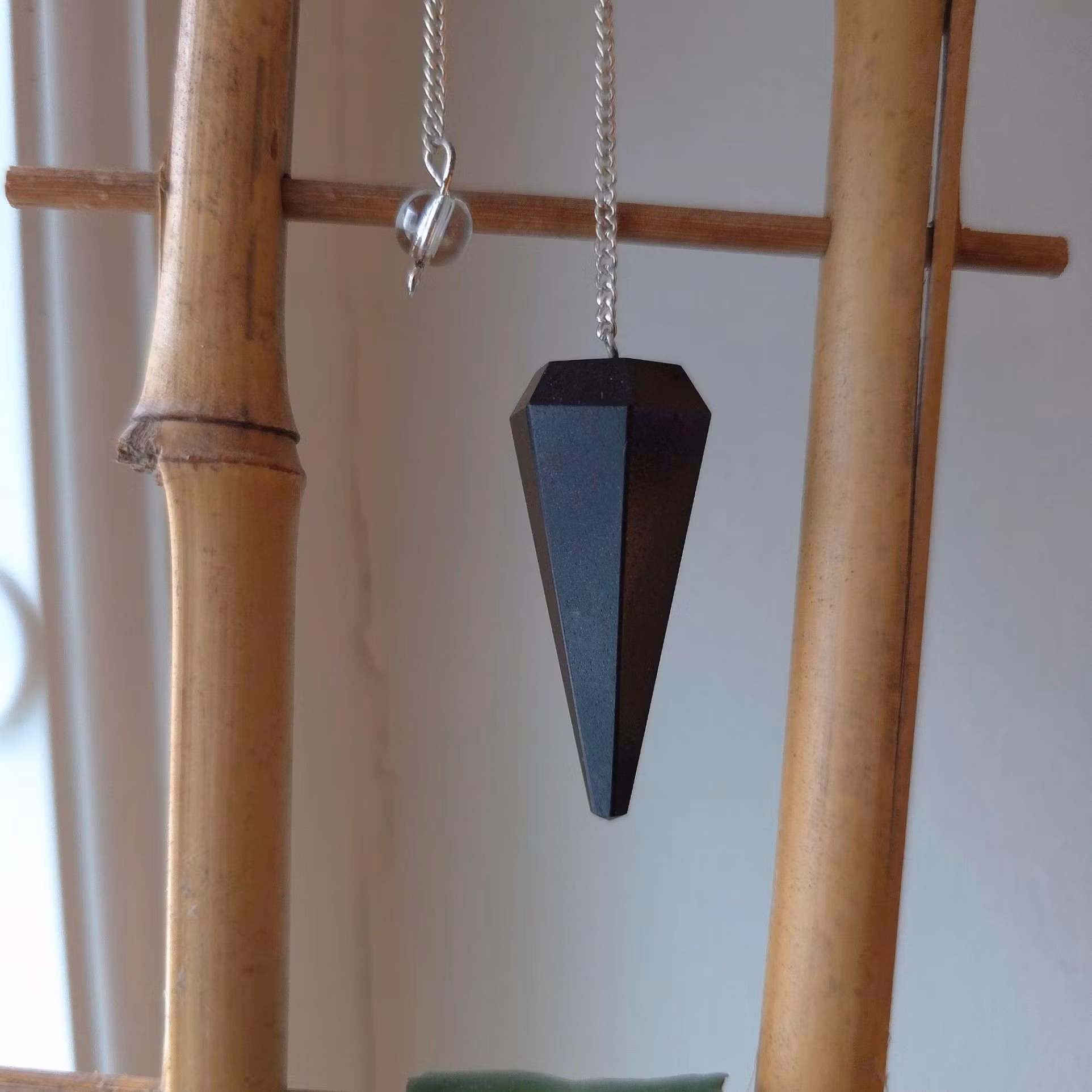 Polerad Pendel Svart Turmalin nr 1