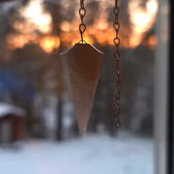 Polerad Pendel Rosenkvarts nr 3