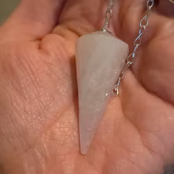 Polerad Pendel Rosenkvarts nr 3