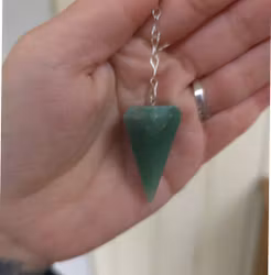 Polerad Pendel Grön Kvarts nr 1