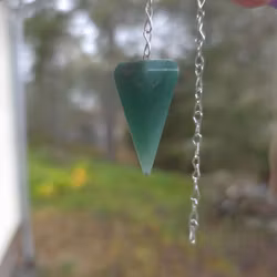 Polerad Pendel Grön Kvarts nr 1