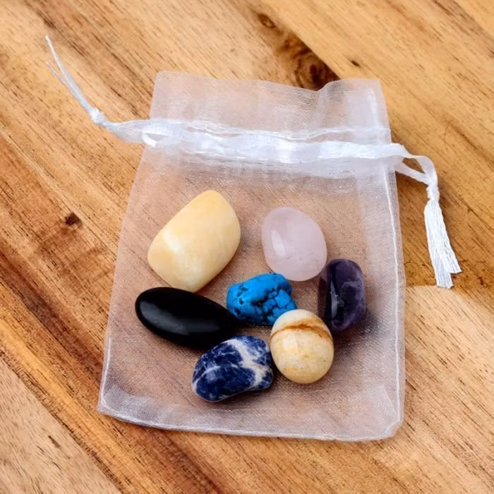 Chakra Stenar, set 7 st, presentförpackning