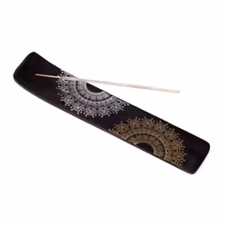 Rökelsehållare i Mangoträ Mandala Mörk