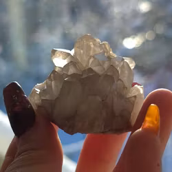 Ljusare Rökkvarts Bergkristall Kluster 60 gram