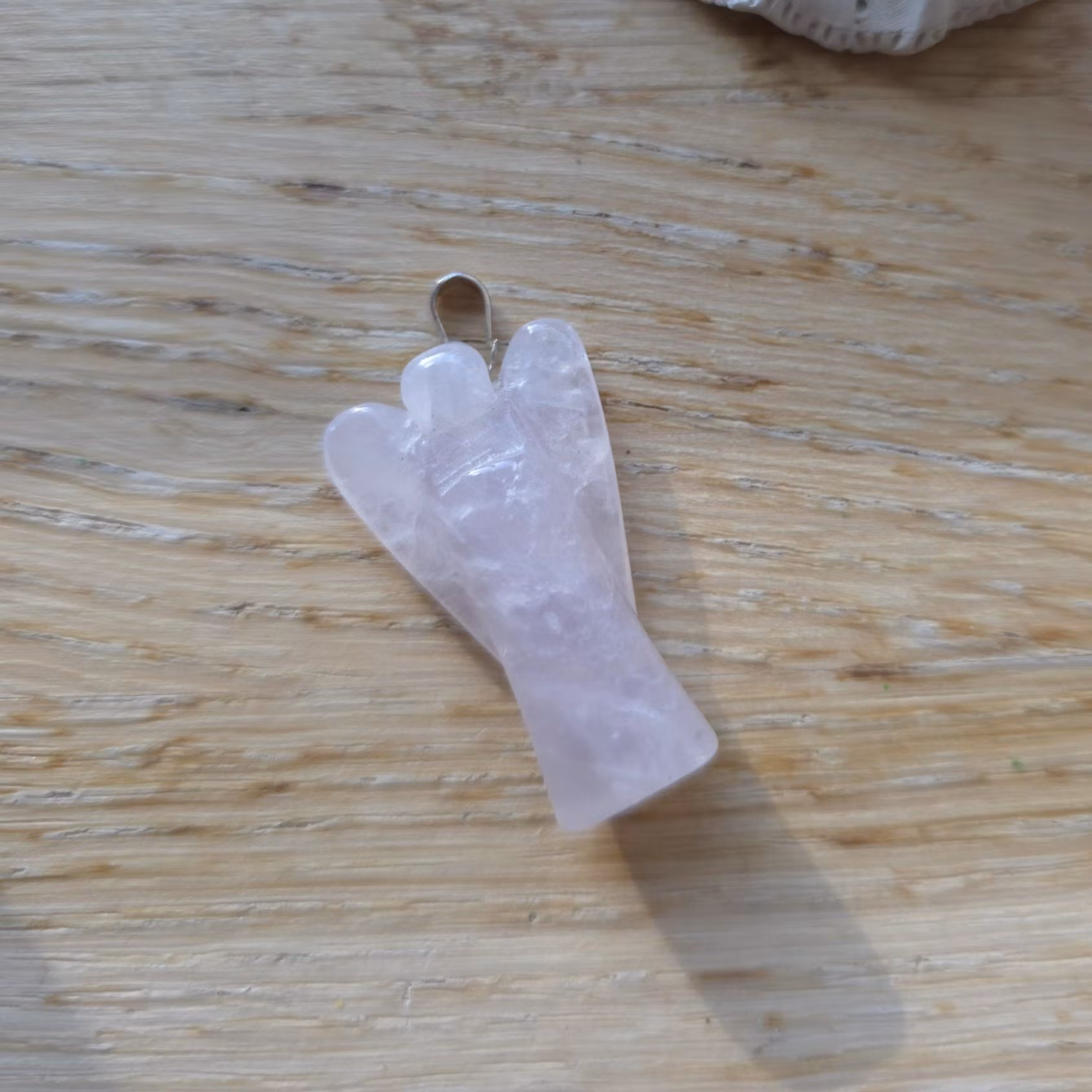 Hänge Med Ängel Rosenkvarts