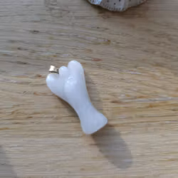 Hänge Med Ängel Mjölkkvarts
