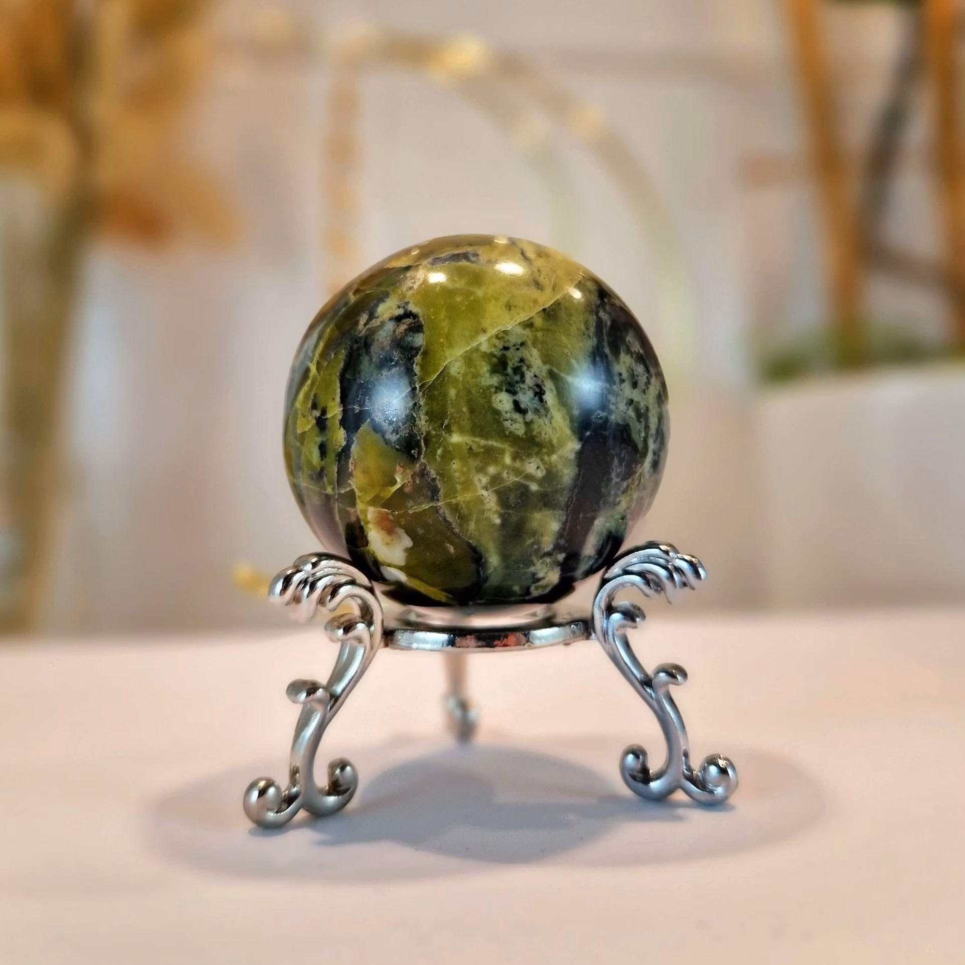 Klot Grön Serpentin 175 gram