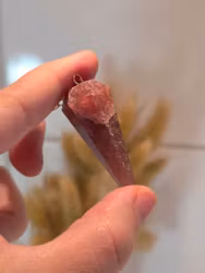 Polerad Pendel Jordgubbkvarts nr 2