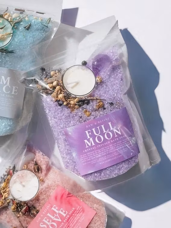 Badsalt Med Ljus Full Moon Ametist