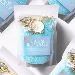 Badsalt Med Ljus Calm & Peace Bergkristall