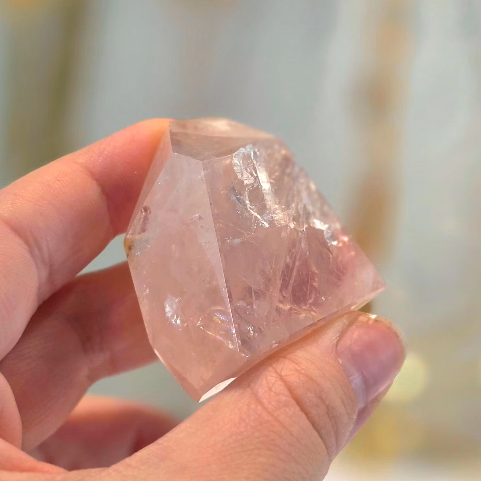 Fri Form Polerad Rosenkvarts