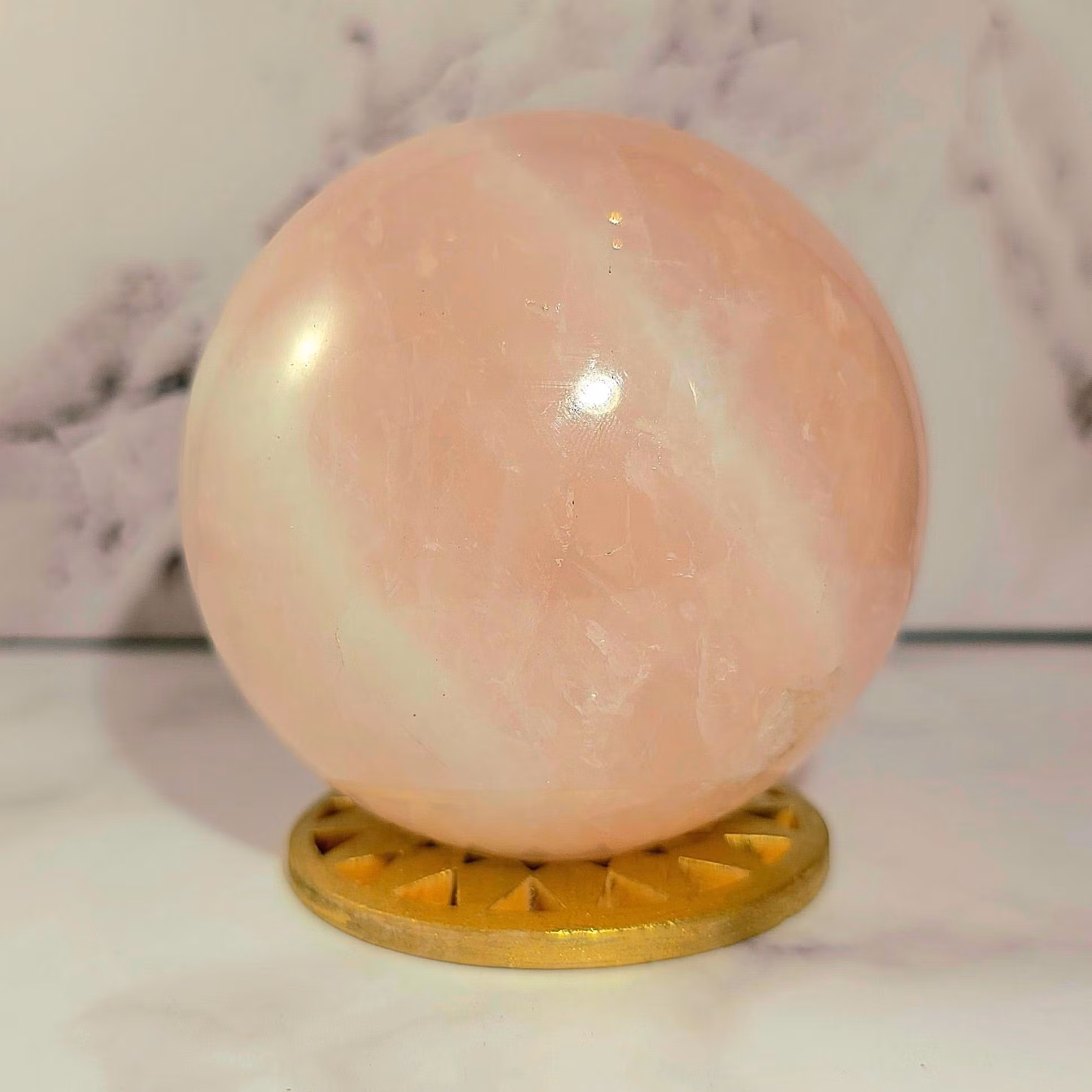 Klot Av Rosenkvarts 636 gram