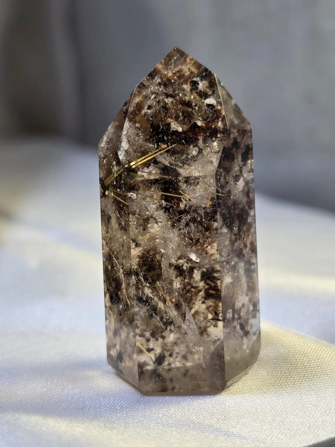 Lodolit Citrin Med Rutilblomma