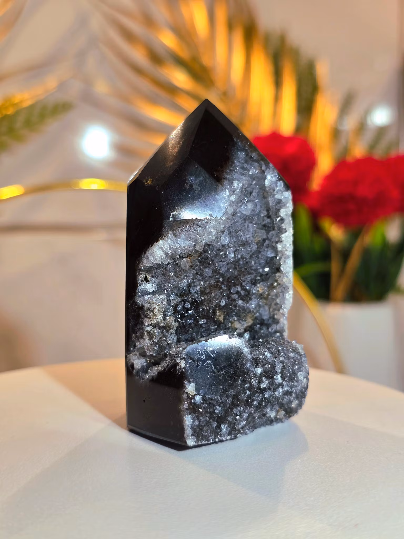 Agat Med Druzy Kluster Torn