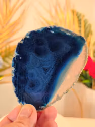 Blå Agatplatta Nr 4