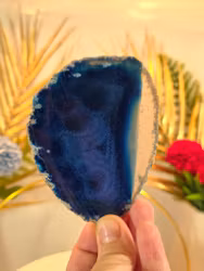 Blå Agatplatta Nr 4