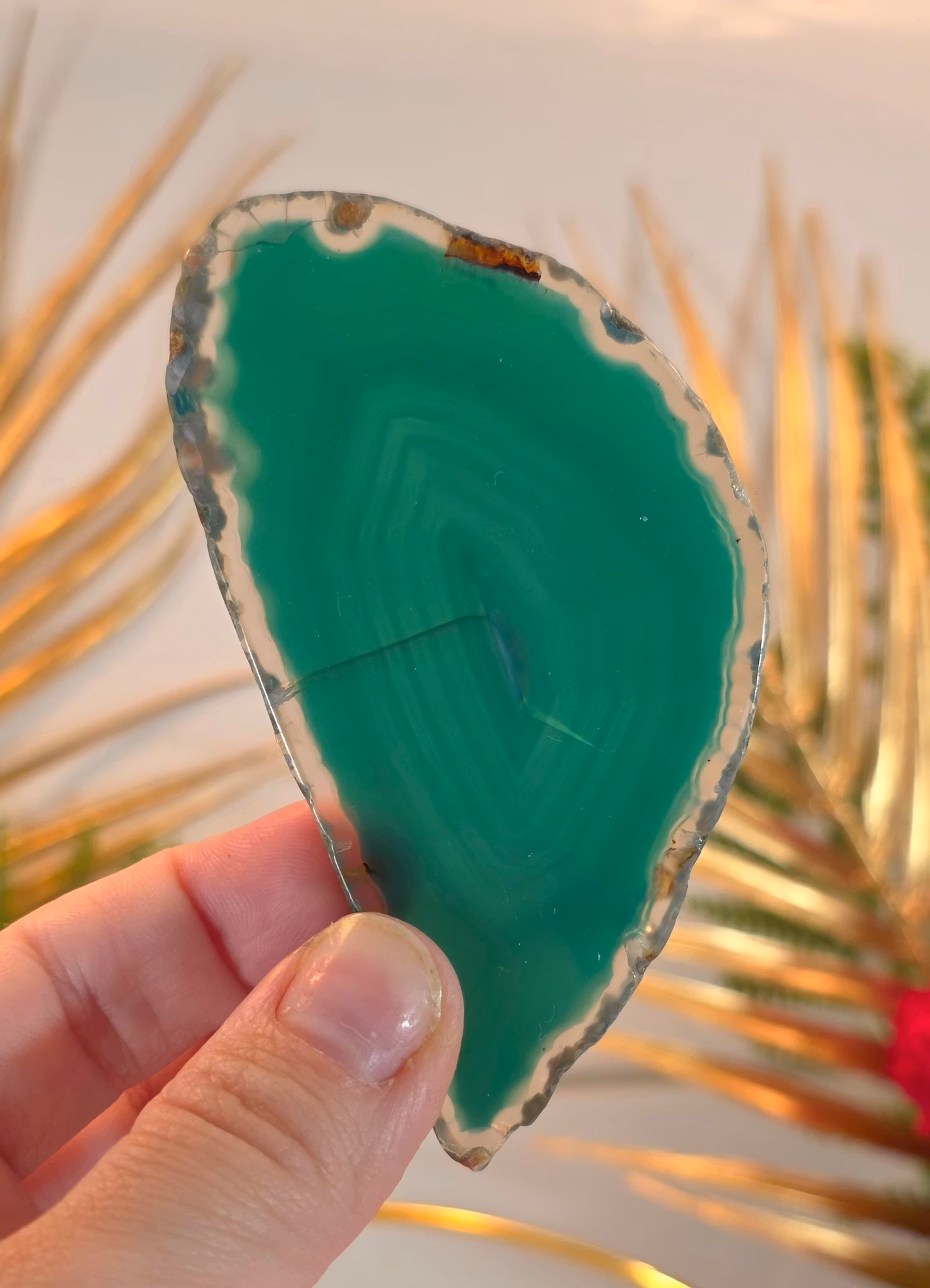 Grön Agatplatta Nr 1