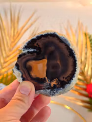 Svart Agatplatta Nr 2