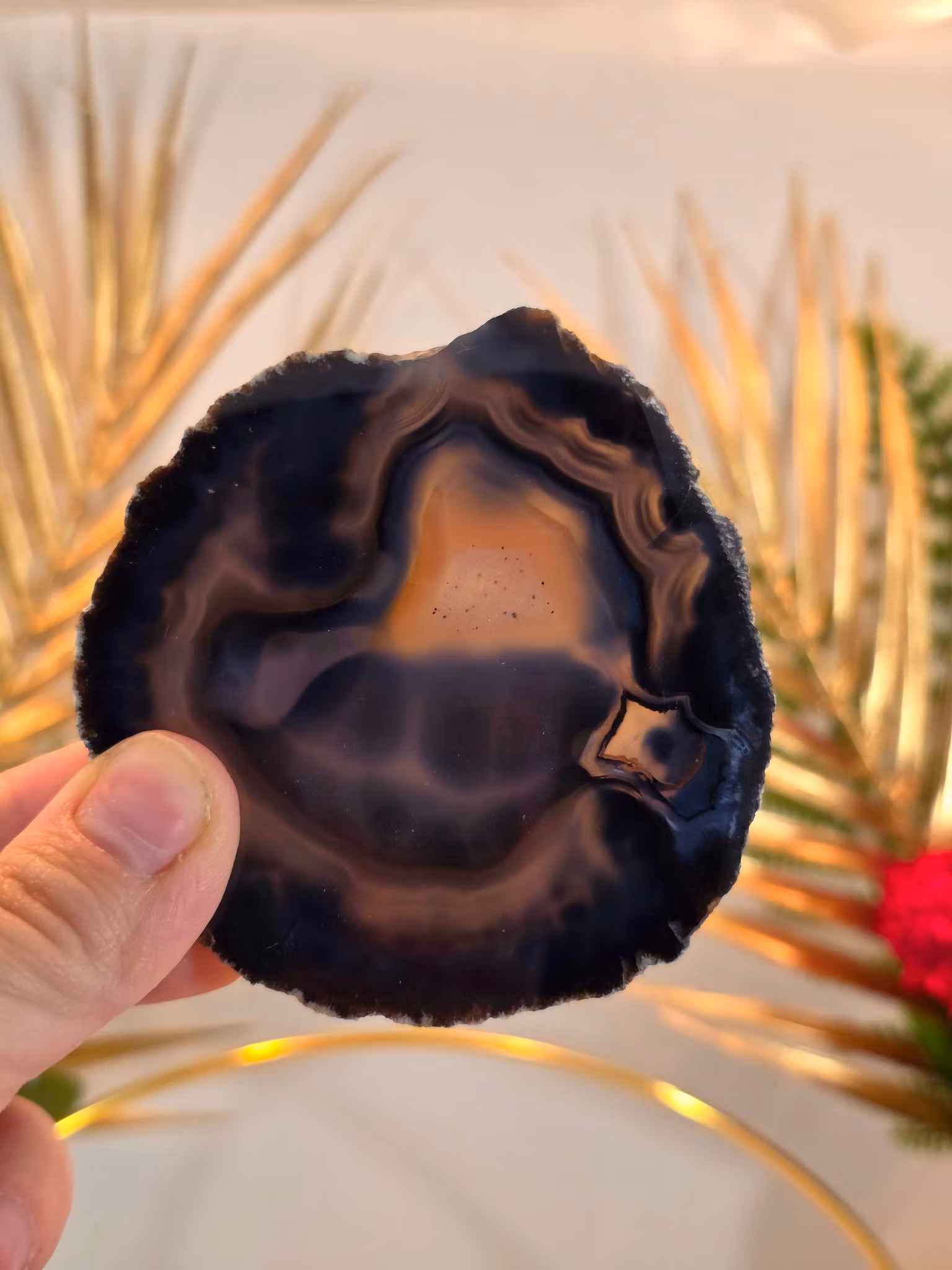 Svart Agatplatta Nr 2