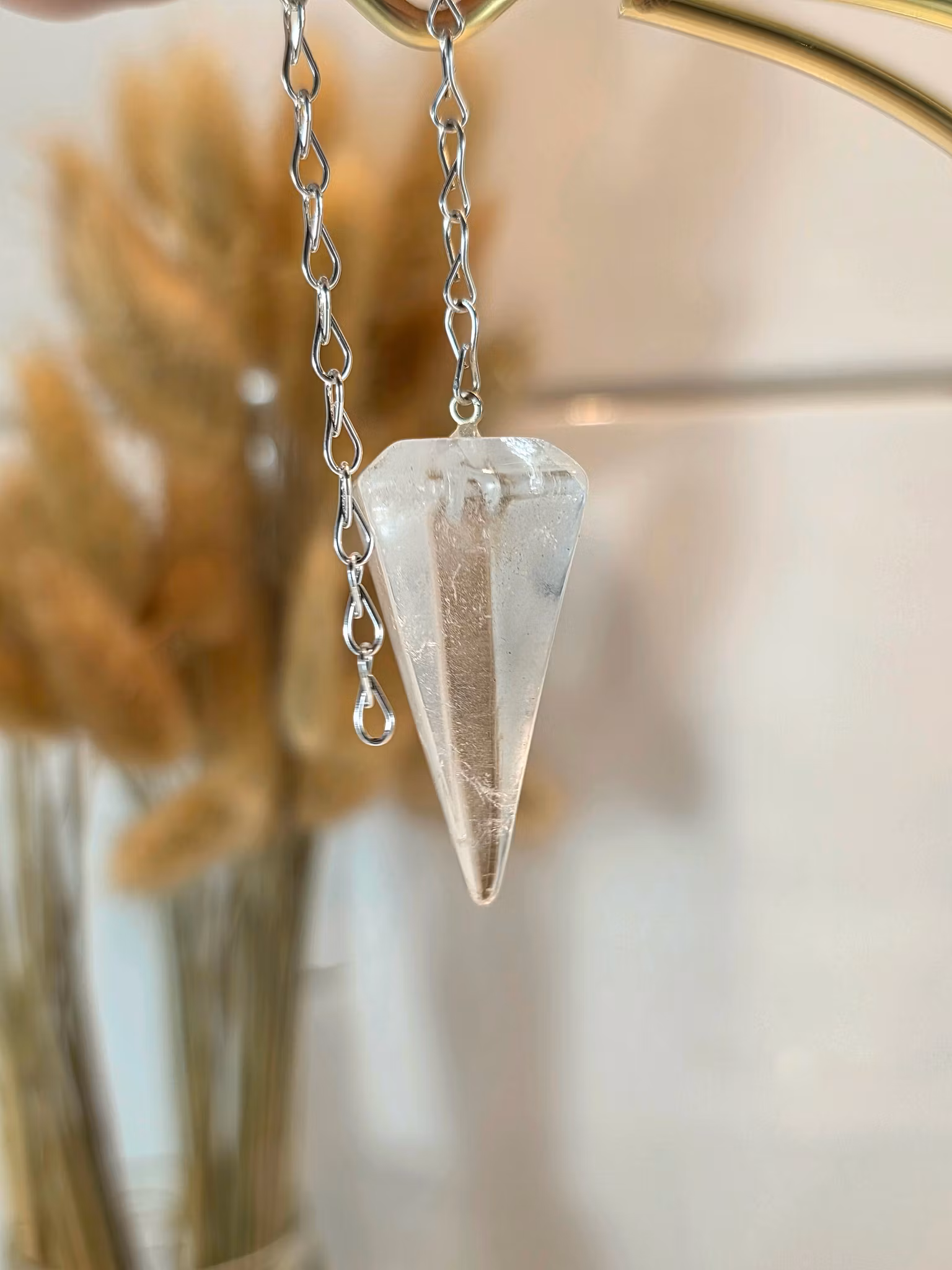 Polerad Pendel Bergkristall nr 2