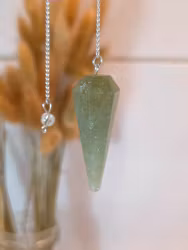 Polerad Pendel Grön Kvarts nr 3