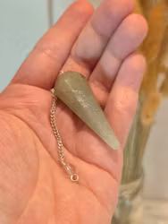 Polerad Pendel Grön Kvarts nr 3