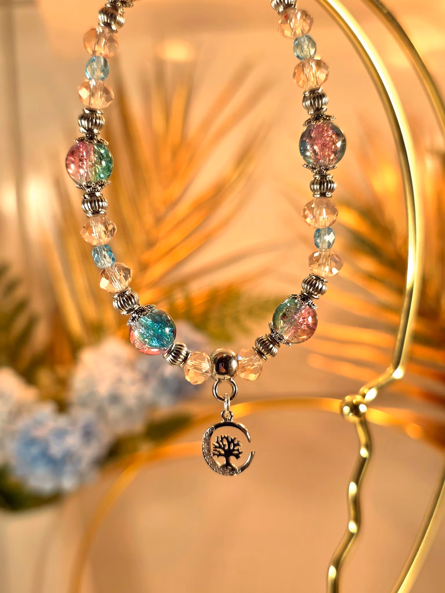 Handgjort Armband Ljust Livets Träd