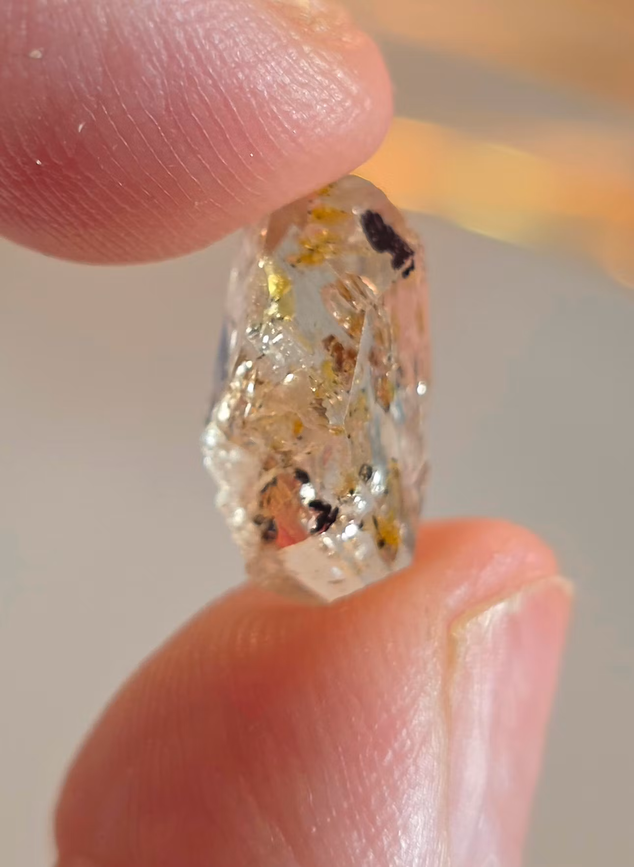 Golden Enhydro‑kvarts nr 1