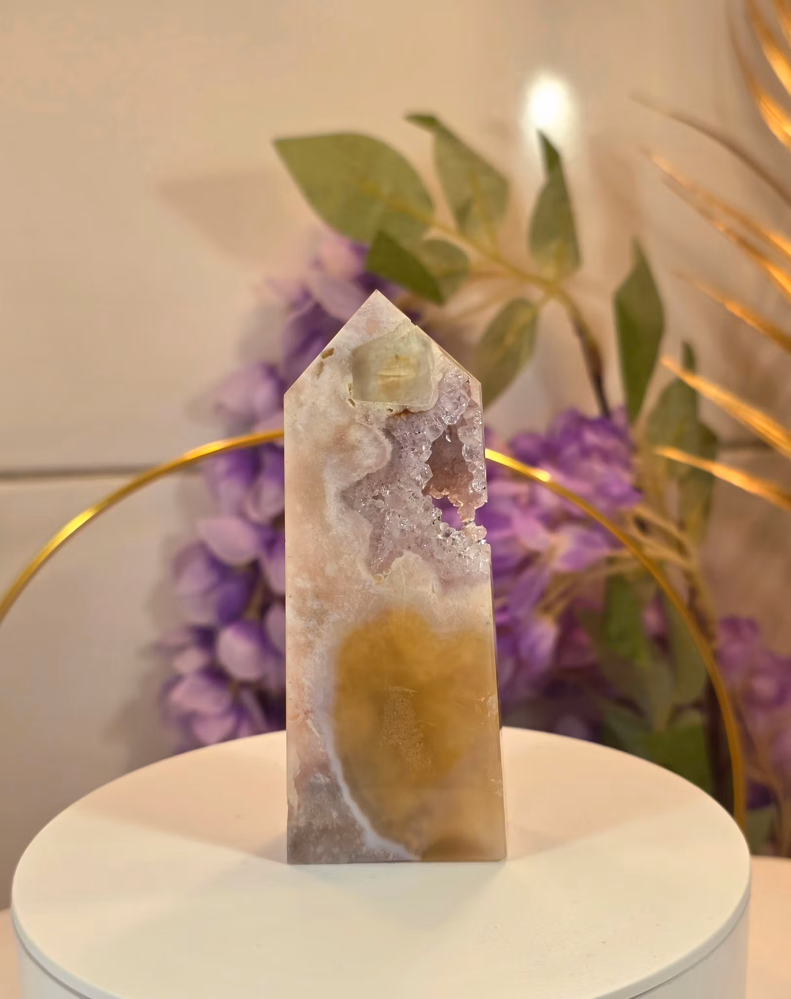 Rosa Ametist Druzy Torn