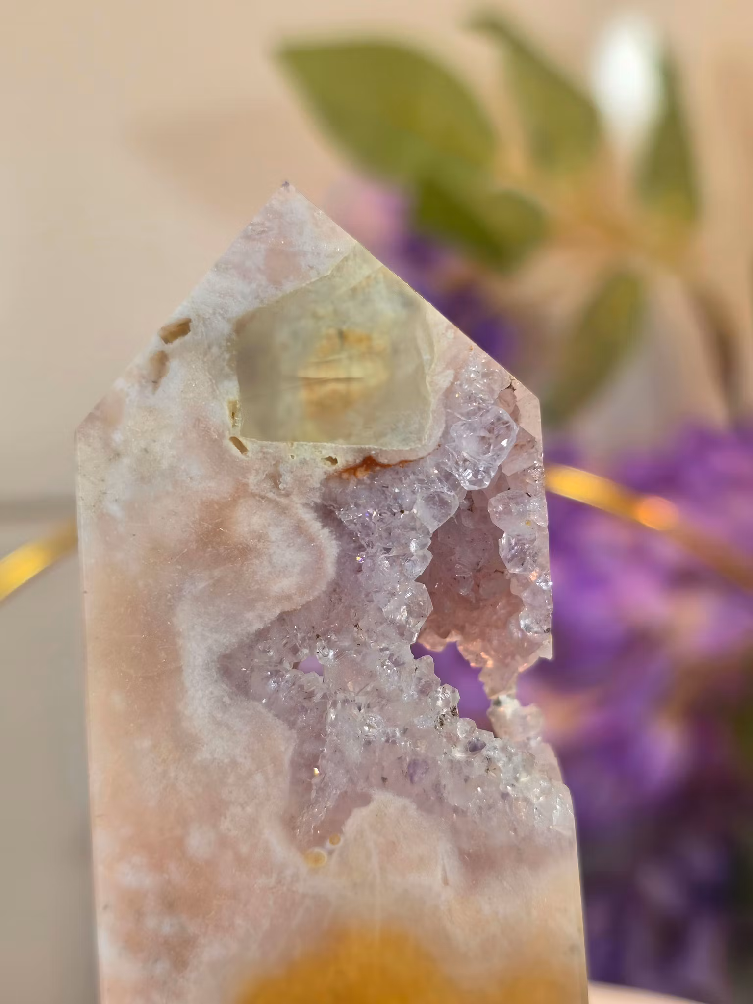 Rosa Ametist Druzy Torn