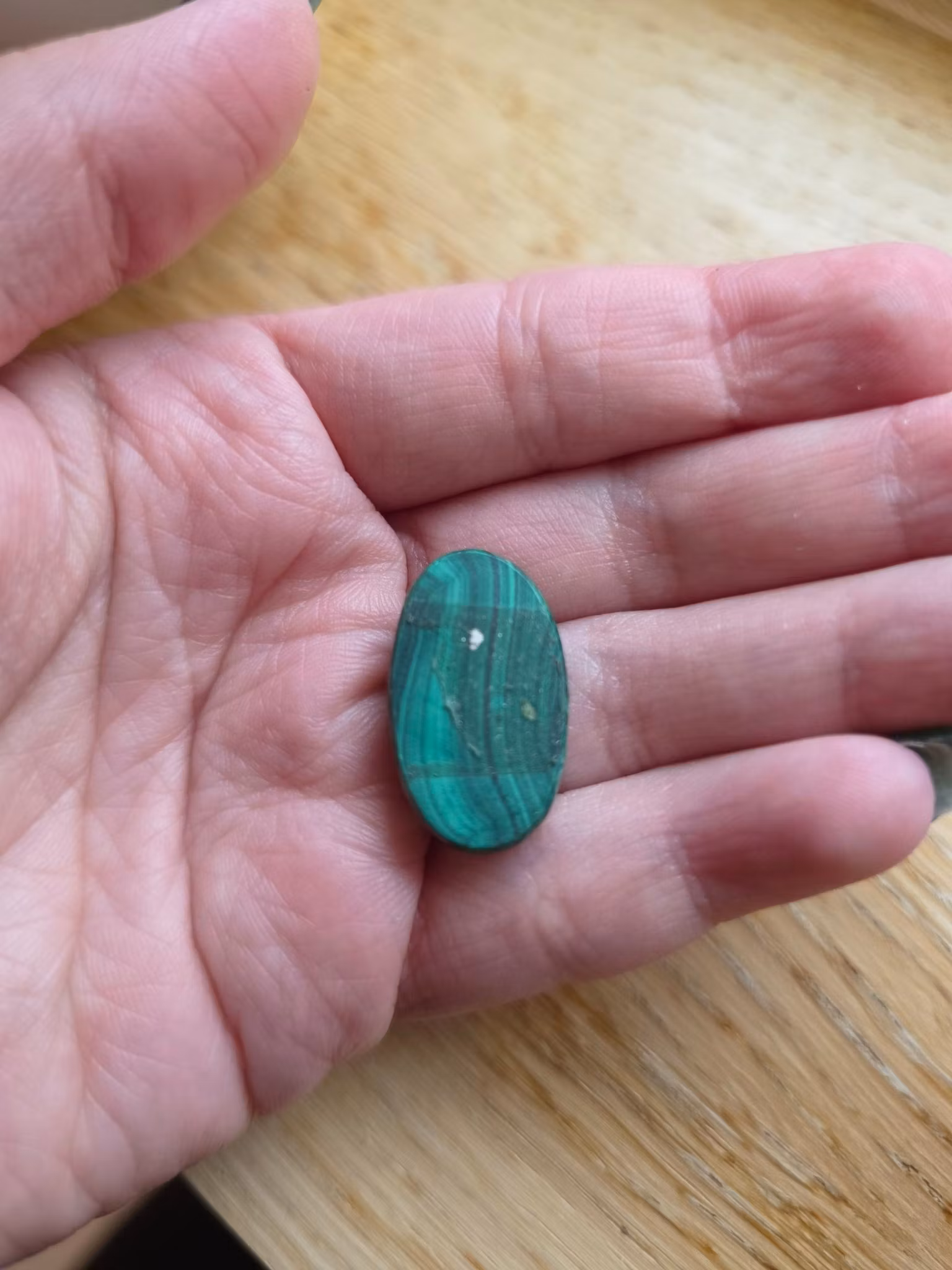 Malakitcabochon 4,80 g ~ 24ct