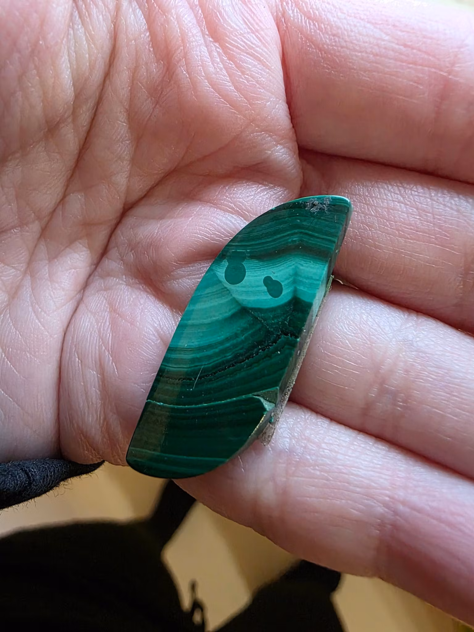 Malakitcabochon 4,97 g ~ 24,9ct