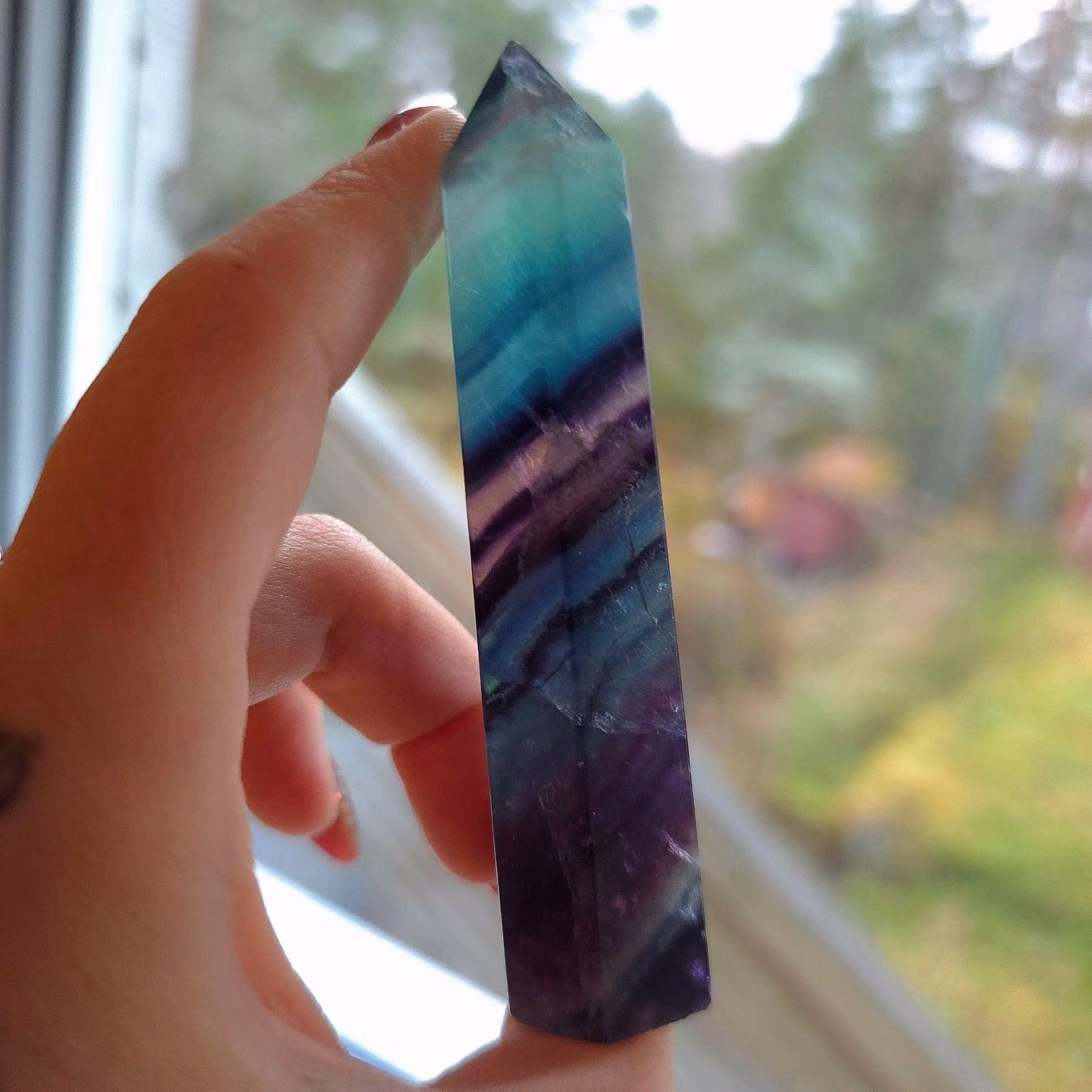 Regnbågsfluorit Torn nr 1